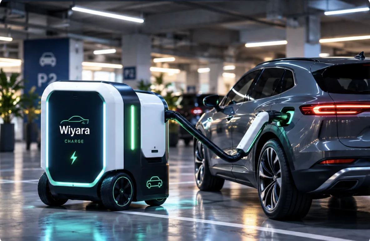 Concept Wiyara Charge - solution mobile de recharge rejoignant un véhicule électrique
